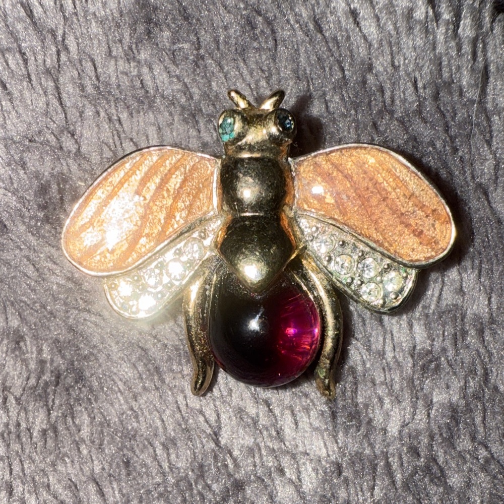 Vintage Carolee Moth Brooch
